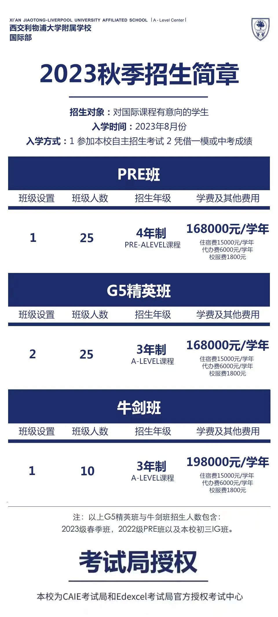 西交利物浦大學(xué)附屬學(xué)校國際部2023-2024學(xué)年秋季招生簡章
