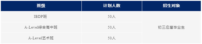 園外國(guó)際高中部2024招生計(jì)劃